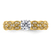 14K Diamond Peg Set Semi-Mount Engagement Ring