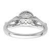 14K White Gold Diamond Semi-Mount Engagement Ring