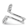 14K White Gold Diamond Guard