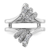 14K White Gold Diamond Guard