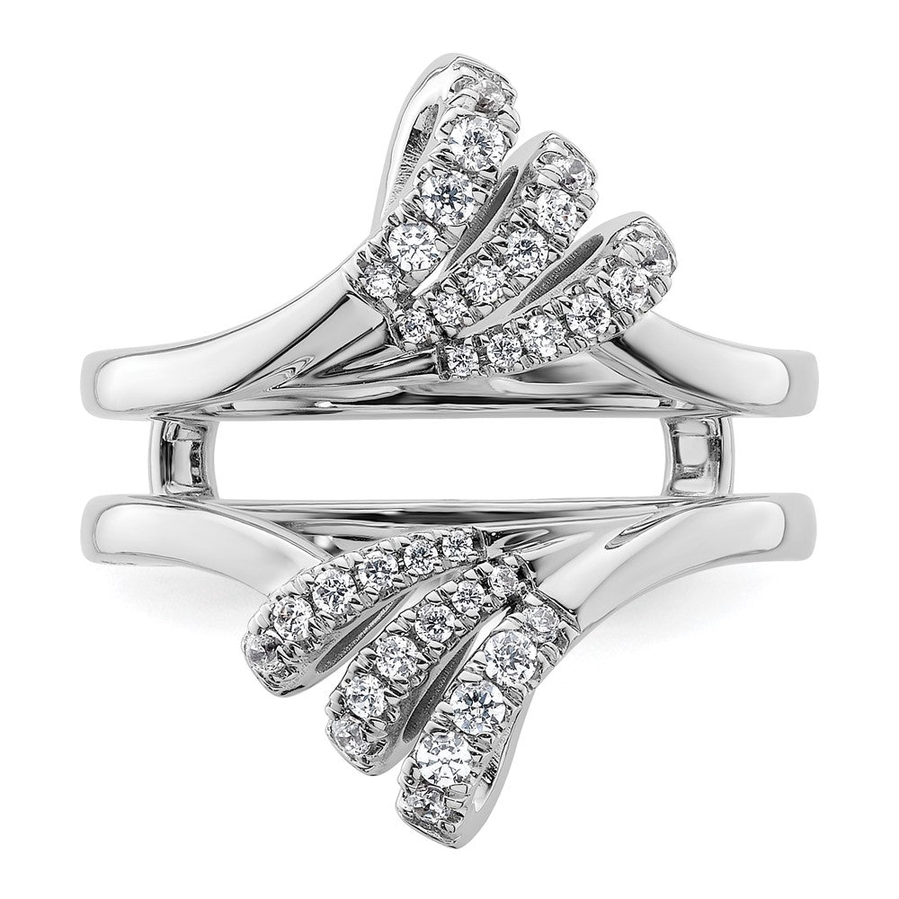 14K White Gold Diamond Guard