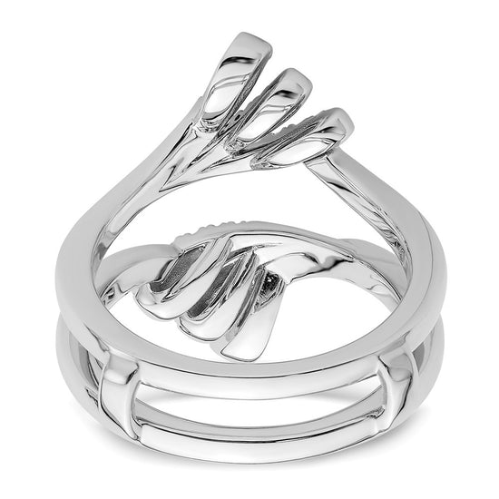 14K White Gold Diamond Guard