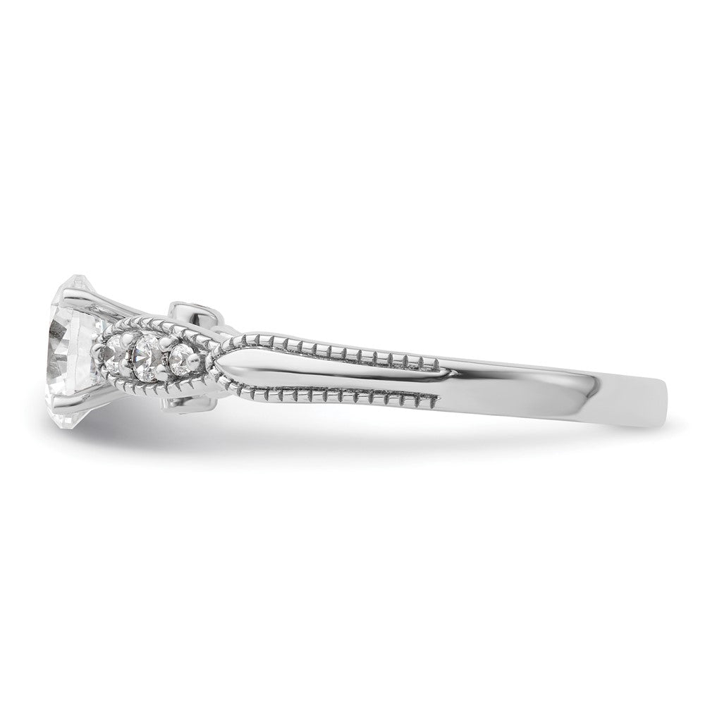 14k White Gold Diamond Semi-Mount Engagement Ring