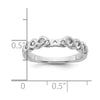 14k White Gold Diamond Semi-Mount Peg Set Engagement Ring