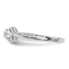 14k White Gold Three Stone Diamond Semi-Mount Including 2-2.5mm Side Stones Engagement Ring
