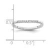 14k White Gold Diamond Wedding Band