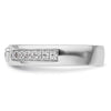 14k White Gold 1/3 carat Lab Grown Diamond VS/SI+ G+ Complete Men's Heart Band