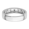 14k White Gold 1/3 carat Lab Grown Diamond VS/SI+ G+ Complete Men's Heart Band