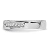 14k White Gold 1/4 carat Lab Grown Diamond VS/SI+ G+ Complete Men's Cross Band