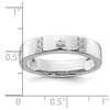 14k White Gold Star of David Diamond Mens Complete Wedding Band