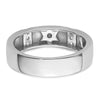 14k White Gold Star of David Diamond Womens Complete Wedding Band