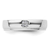 14k White Gold Diamond Womens Complete Wedding Band
