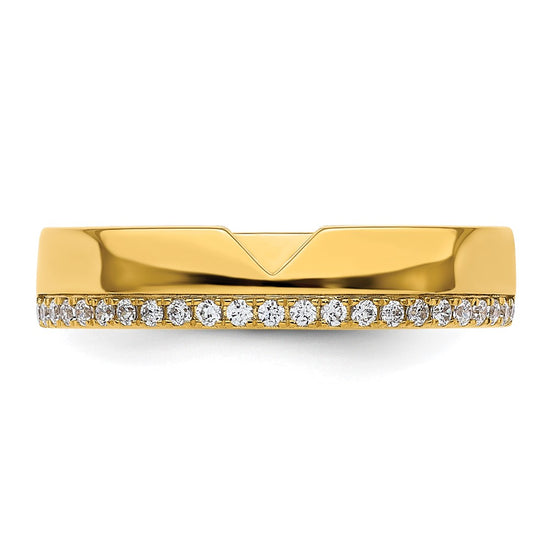 14k Diamond Mens Complete Wedding Band