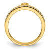 14k Diamond Womens Complete Wedding Band