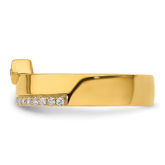 14k Diamond Womens Complete Wedding Band