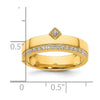 14k Diamond Womens Complete Wedding Band