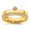 14k Diamond Womens Complete Wedding Band