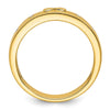 14k Infinity Diamond Mens Complete Wedding Band