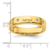 14k Infinity Diamond Mens Complete Wedding Band