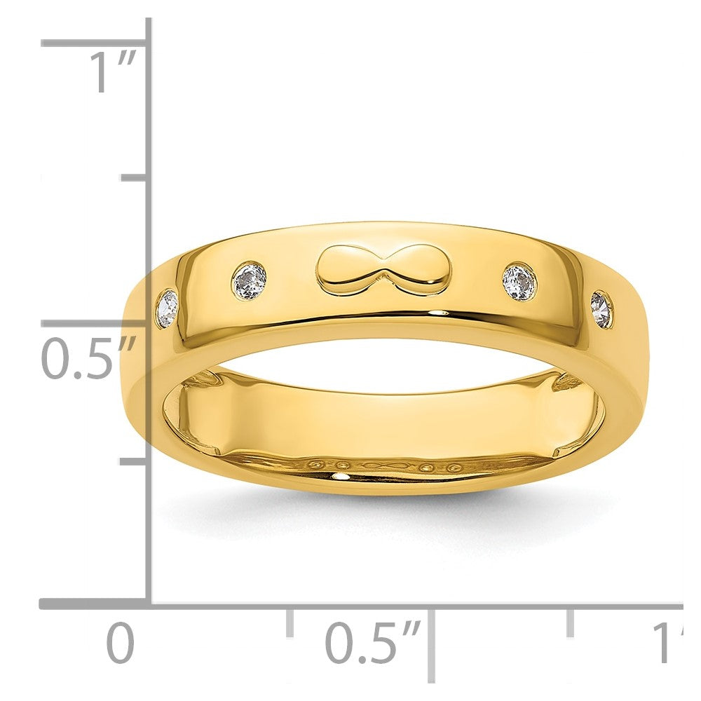 14k Infinity Diamond Mens Complete Wedding Band