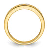 14k Infinity Diamond Womens Complete Wedding Band