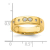 14k Infinity Diamond Womens Complete Wedding Band