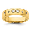 14k Infinity Diamond Womens Complete Wedding Band