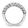 14k White Gold 1 3/4 carat Lab Grown Diamond VS/SI+ G+ Complete Fashion Band
