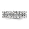 14k White Gold 1 3/4 carat Lab Grown Diamond VS/SI+ G+ Complete Fashion Band