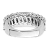14k White Gold 1 3/4 carat Lab Grown Diamond VS/SI+ G+ Complete Fashion Band