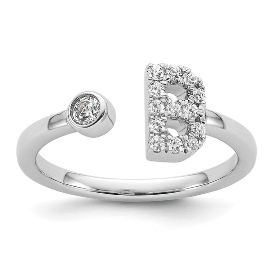 Initial Adjustable Diamond Rings