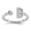 Initial Adjustable Diamond Rings
