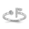 Initial Adjustable Diamond Rings
