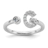 Initial Adjustable Diamond Rings