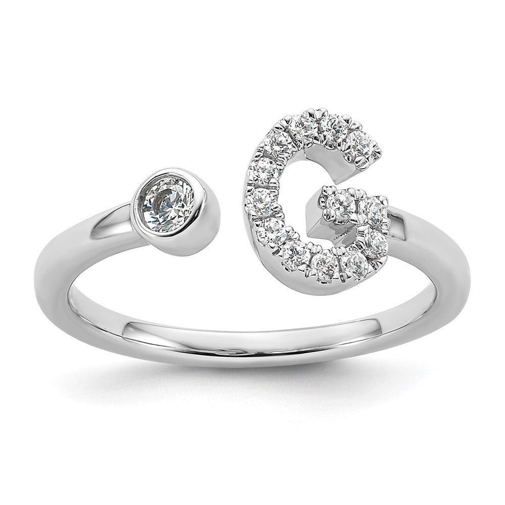 Initial Adjustable Diamond Rings