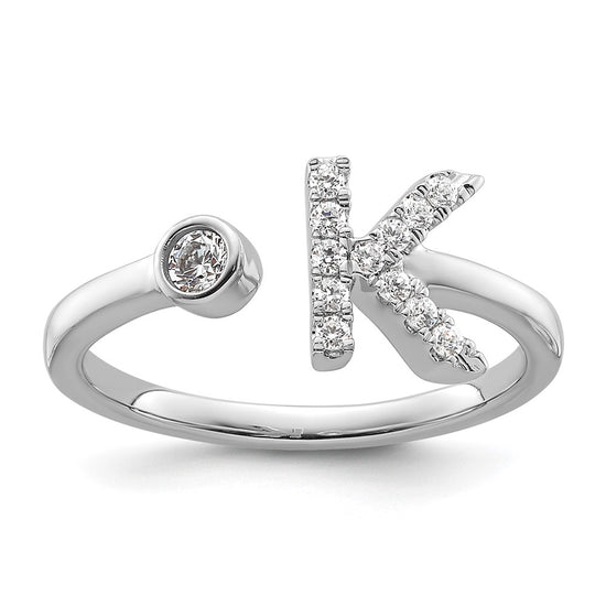 Initial Adjustable Diamond Rings