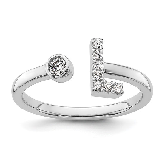 Initial Adjustable Diamond Rings