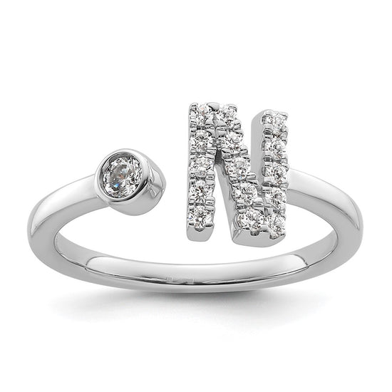 Initial Adjustable Diamond Rings