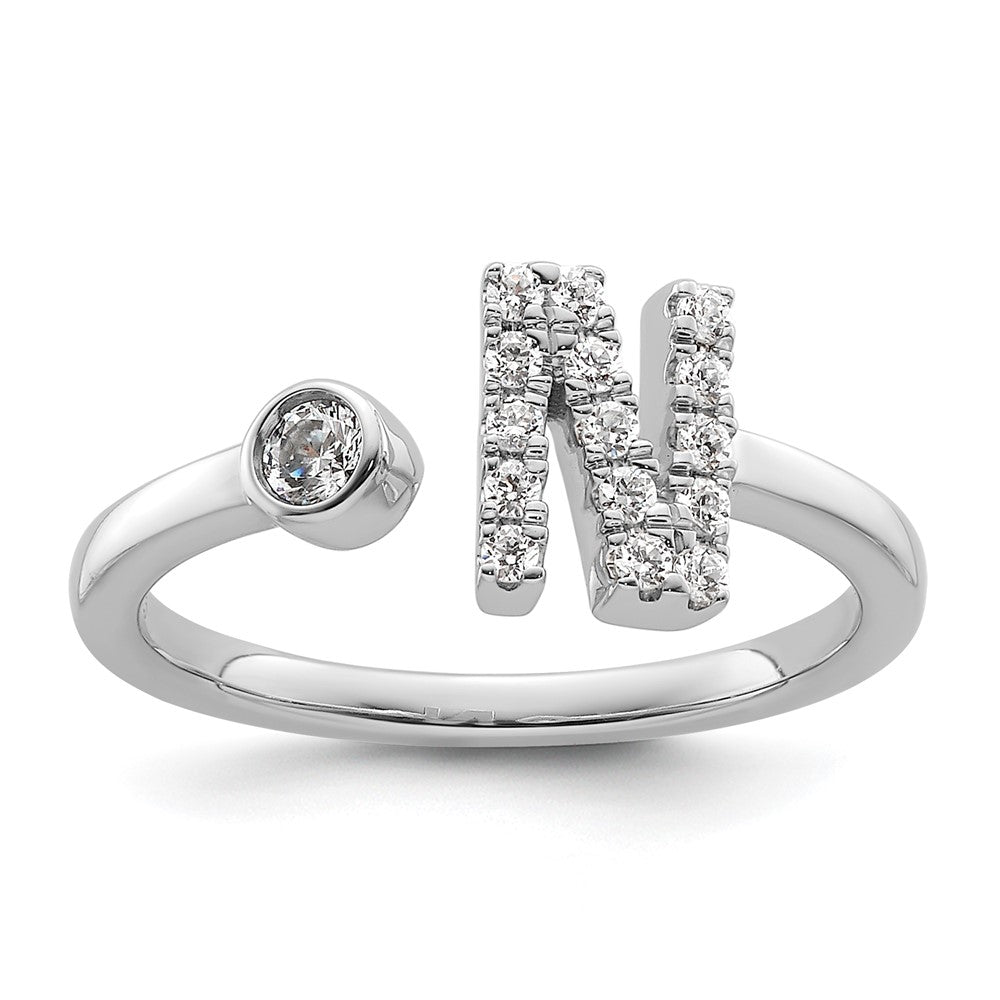 Initial Adjustable Diamond Rings