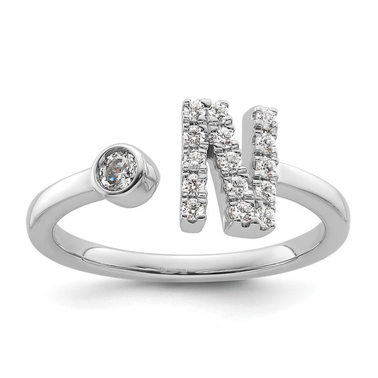 Initial Adjustable Diamond Rings