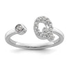 Initial Adjustable Diamond Rings