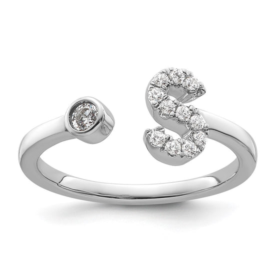 Initial Adjustable Diamond Rings