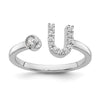 Initial Adjustable Diamond Rings