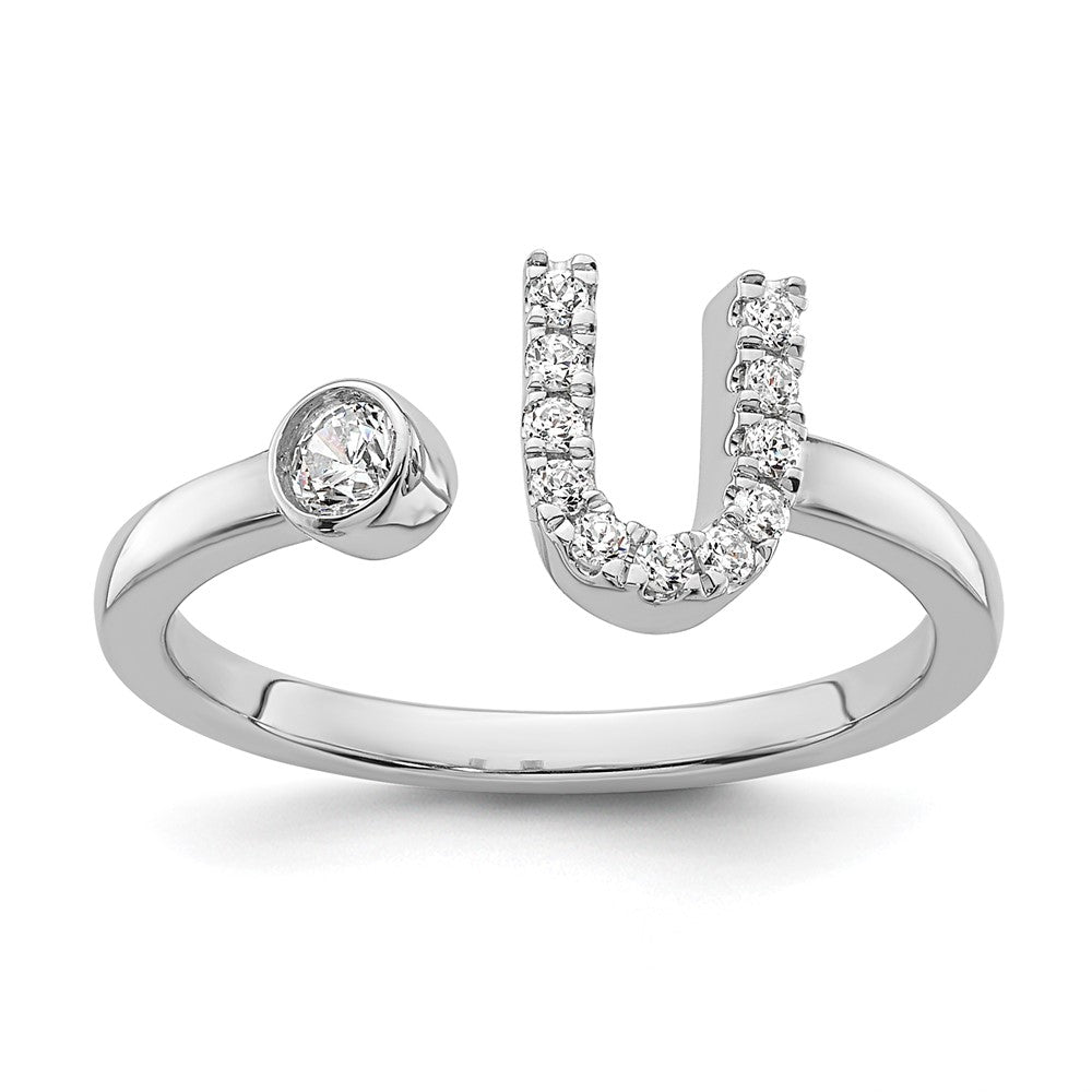 Initial Adjustable Diamond Rings