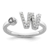 Initial Adjustable Diamond Rings