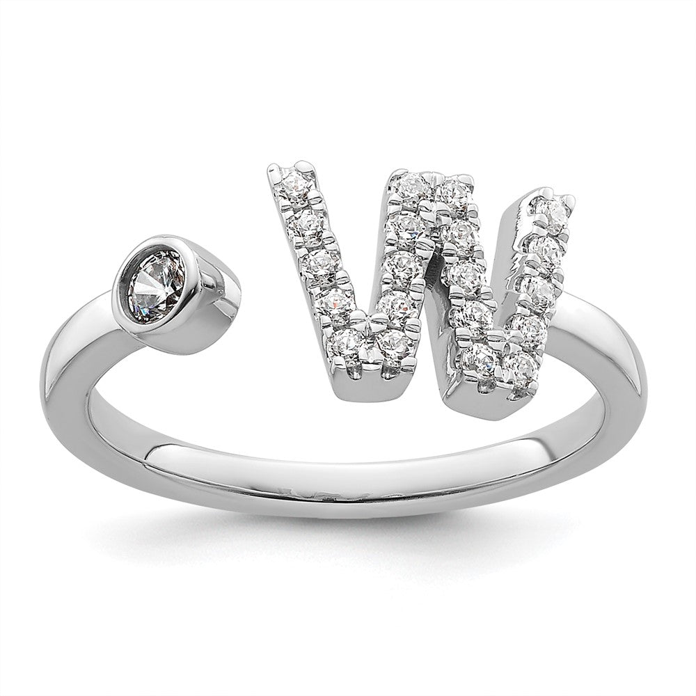 Initial Adjustable Diamond Rings