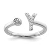 Initial Adjustable Diamond Rings