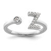 Initial Adjustable Diamond Rings