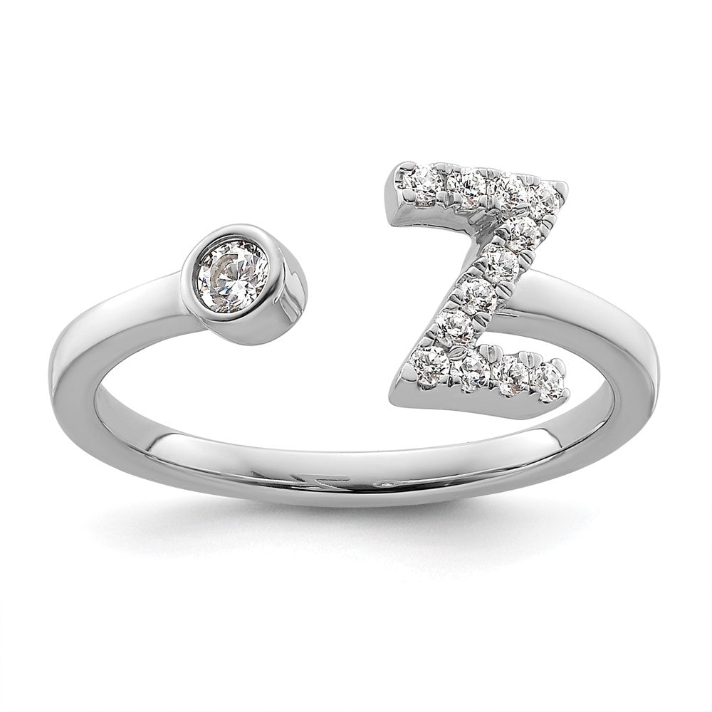 Initial Adjustable Diamond Rings