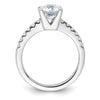 Platinum Certified 2.07ctw Round Lab Grown VS/SI FGH Dia Complete Engagemen